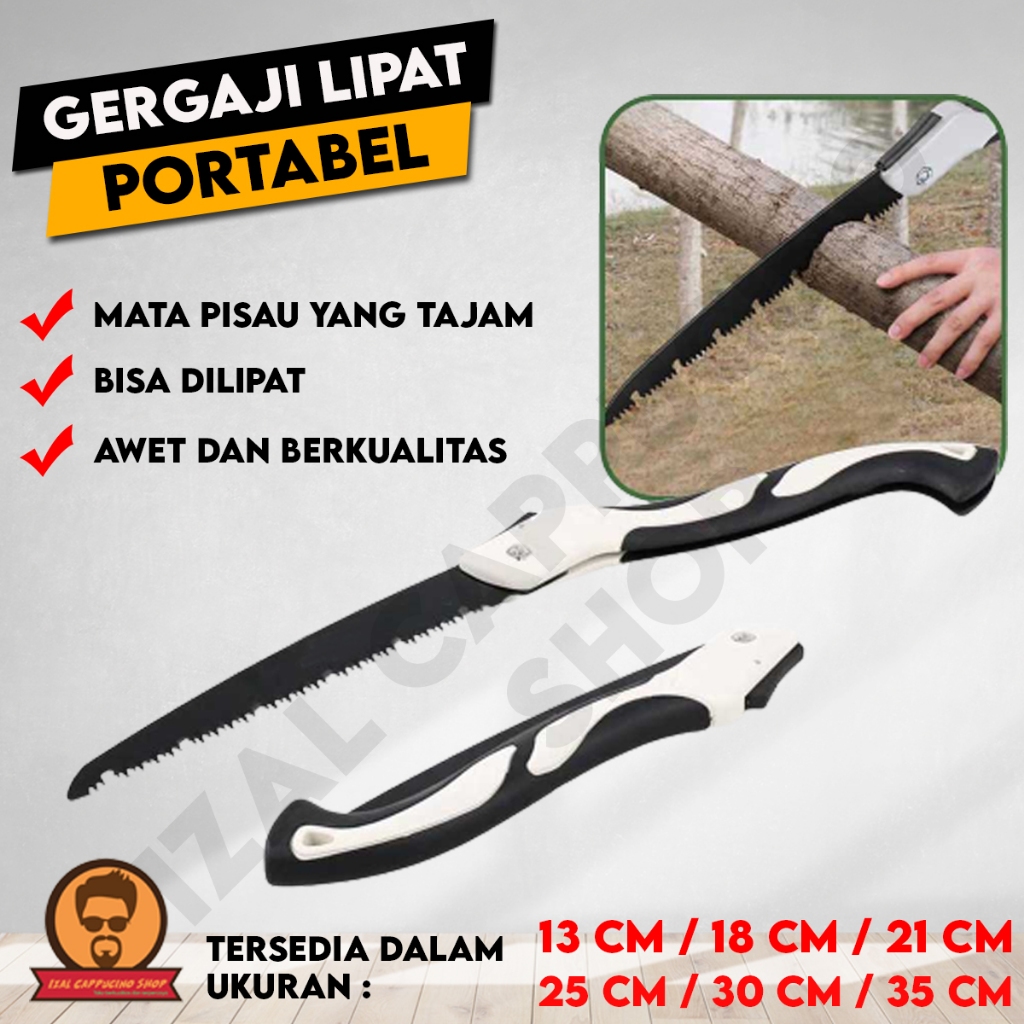 Gergaji Lipat Portabel / Gergaji Pohon Genggam / Folding Wood Hand Saw / Gergaji Pohon / Gergaji Kay