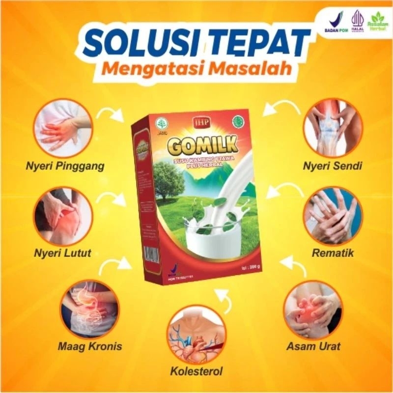 

GOMILK SUSU ETAWA PLUS HERBAL Atasi Berbagai Macam Masalah Kesehatan Anda & Keluarga