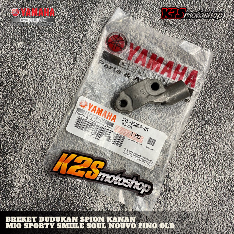 BREKET DUDUKAN SPION KANAN MIO SPORTY SMILE GARNIS AEROX 155 LEXI FINO XRIDE 155 125 ORIGINAL YAMAHA