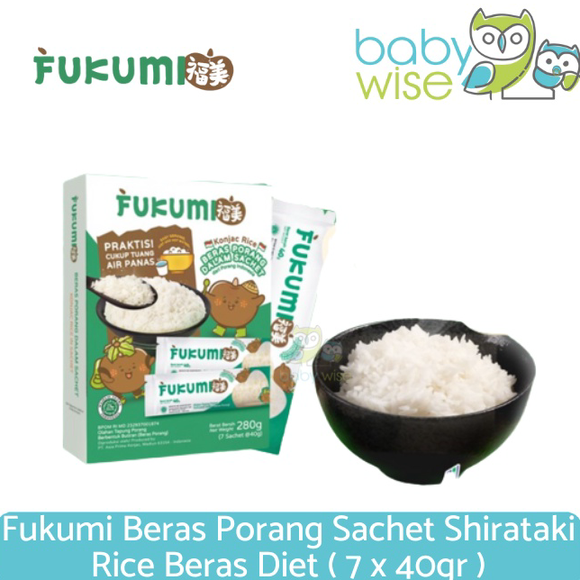 

WXHL9739 Fukumi Beras Porang Sachet Shirataki Rice Beras Diet ( 7 x 40gr )