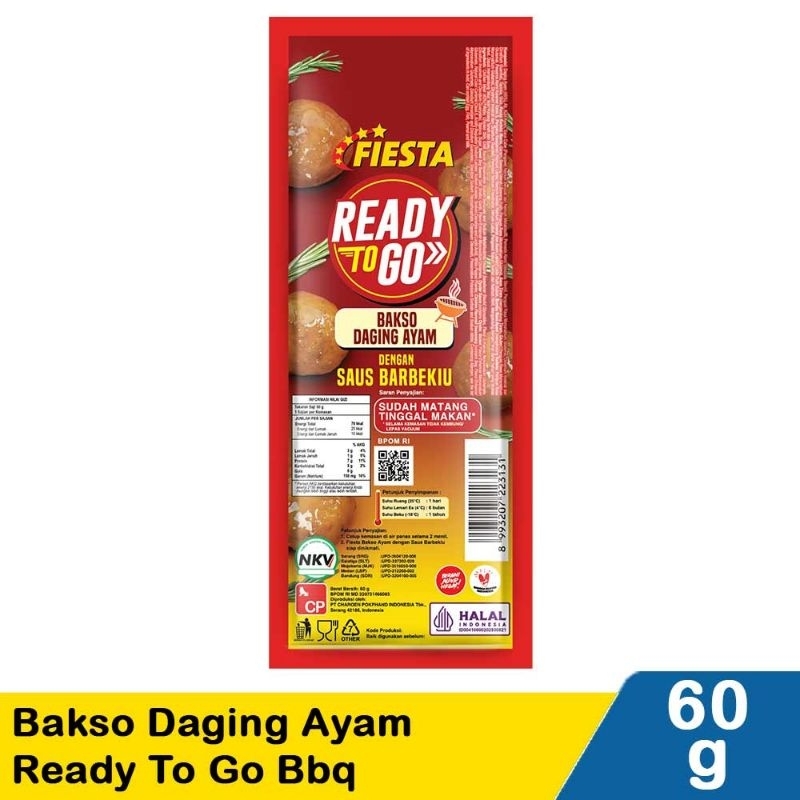 

Fiesta Bakso Ayam Ready To Go Bbq 60G