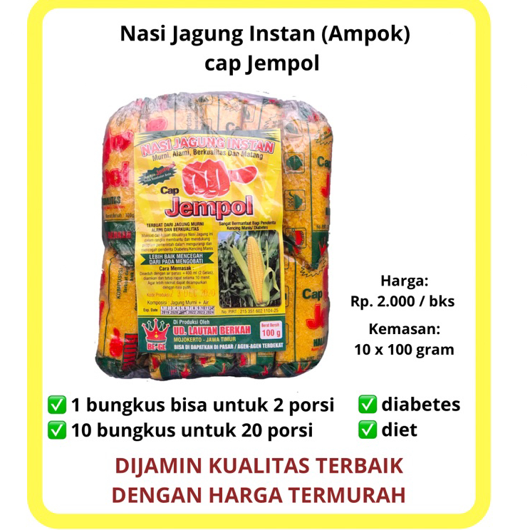 

PXRQ4997 BERAS JAGUNG INSTANT MPOK 1 KG