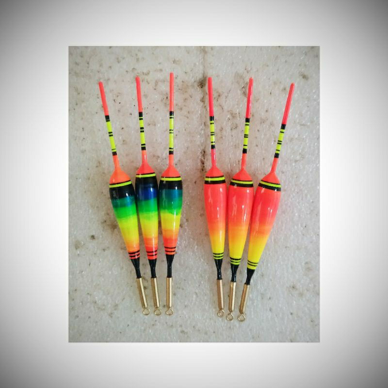 Pelampung pancing anti badai ukuran kecil non starled panjang 7cm