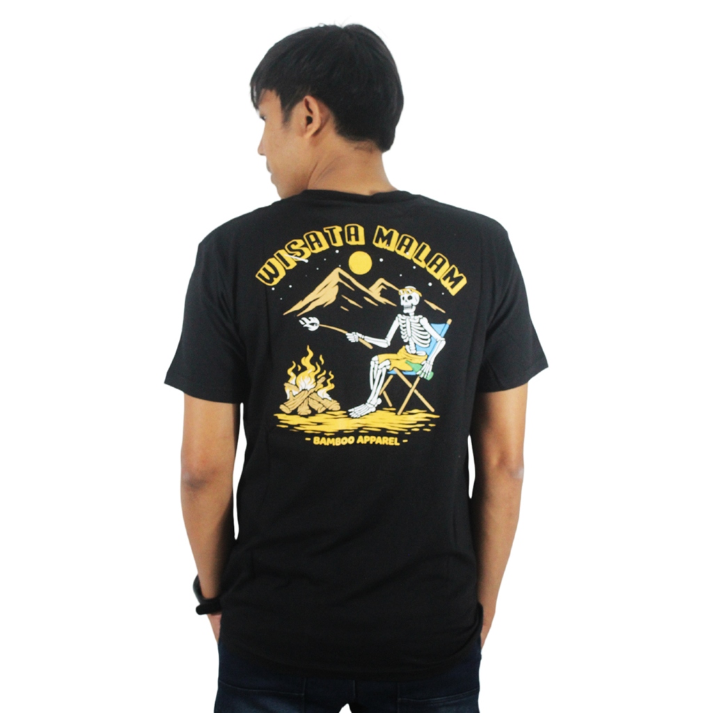 Kaos Pria Distro Bamboo Apparel Wisata Malam