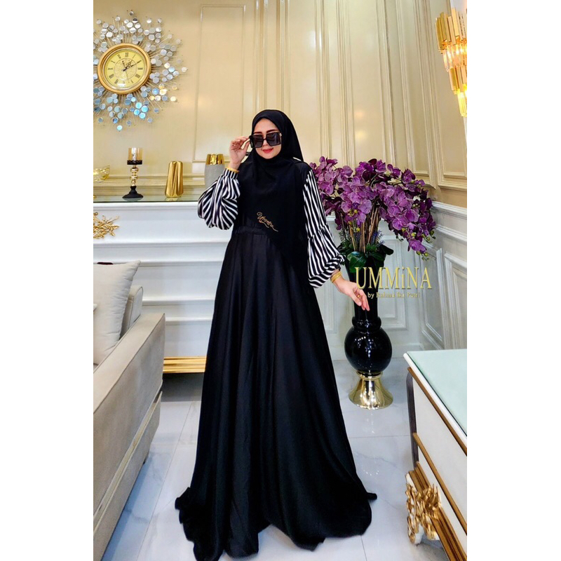 SALMA UMMINA,GAMIS BRANDED ORIGINAL,GAMIS SILK PREMIUM,GAMIS SILK PREMIUM KEKINIAN