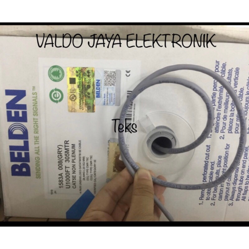 BELDEN Kabel LAN Meteran Kabel Internet CAT5 Original Kabel LAN Cat5