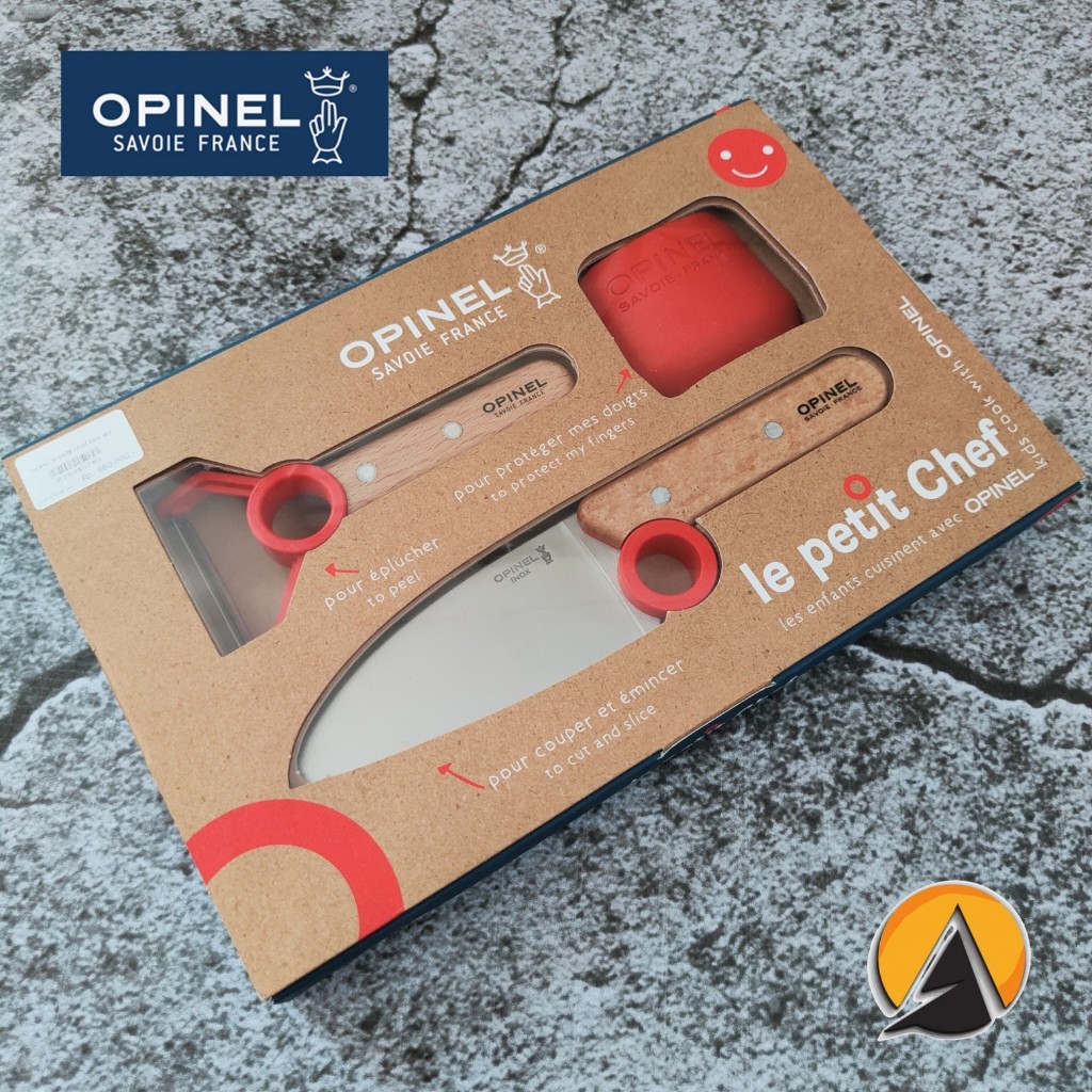 Pisau set Opinel Le Petit Chef - 3pc. Set | RED A022020