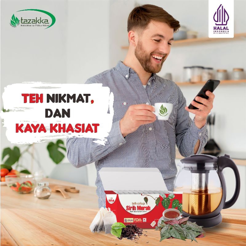 

Teh Herbal SIRIH MERAH Tazakka - Teh Kesehatan Wanita Oryginal isi 20 kantong