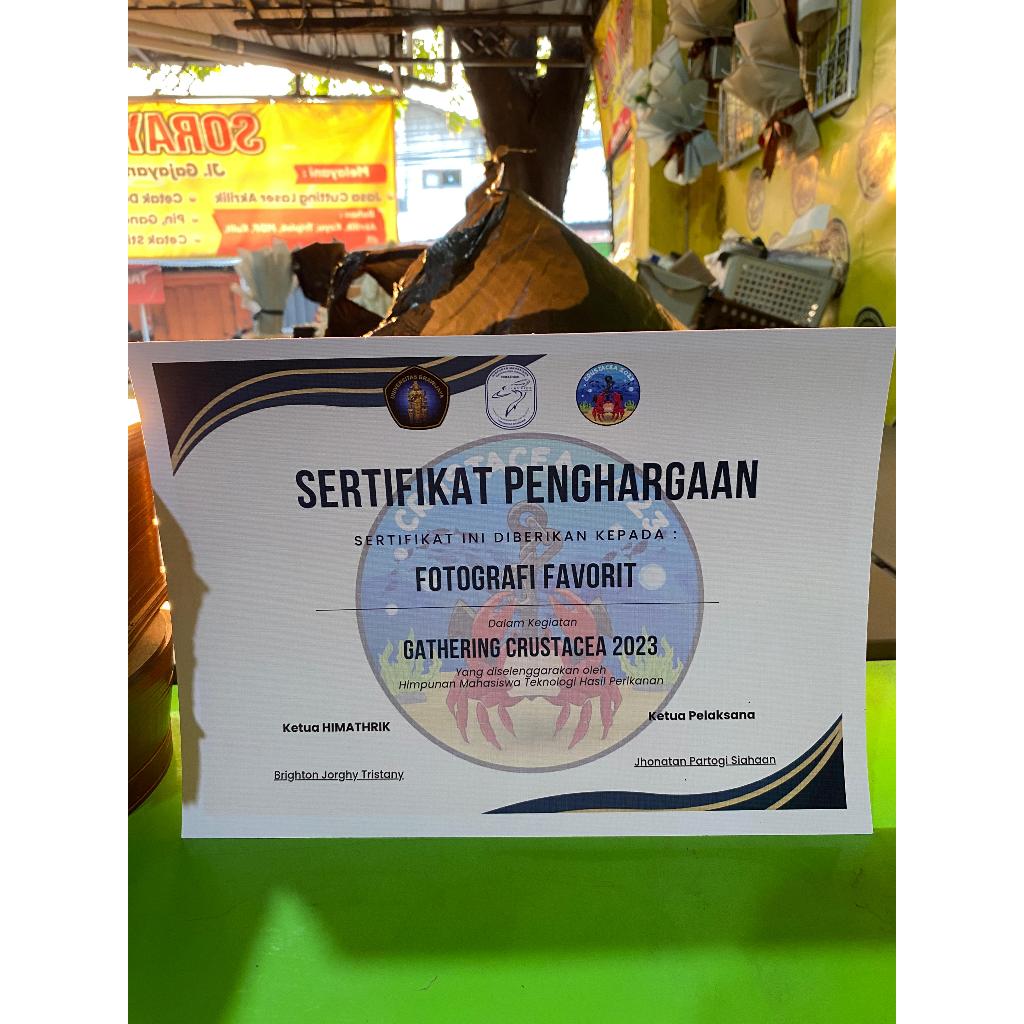 SERTIFIKAT/PIAGAM PENGHARGAAN