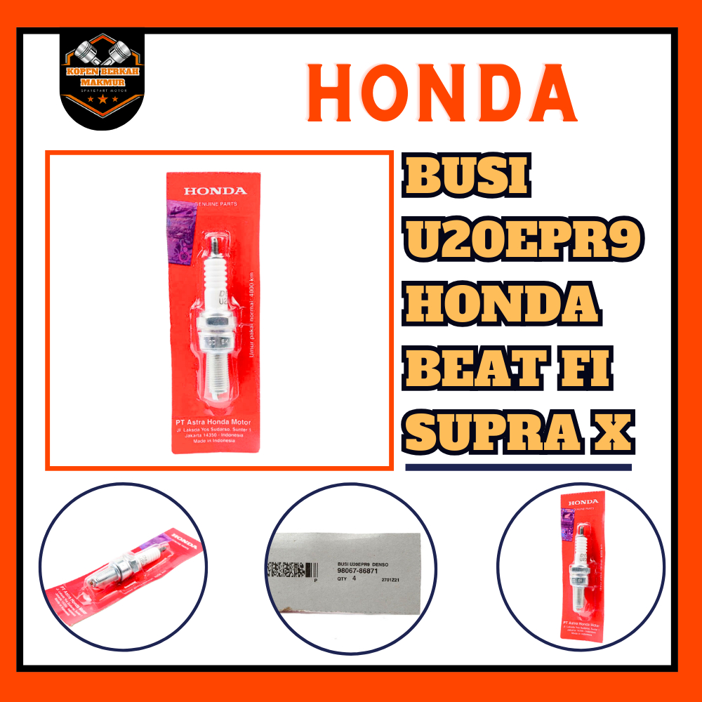 BUSI MOTOR DENSO U20EPR9 HONDA / BUSI MOTOR HONDA – KARISMA , SUPRA X 125 , MATIC AHM
