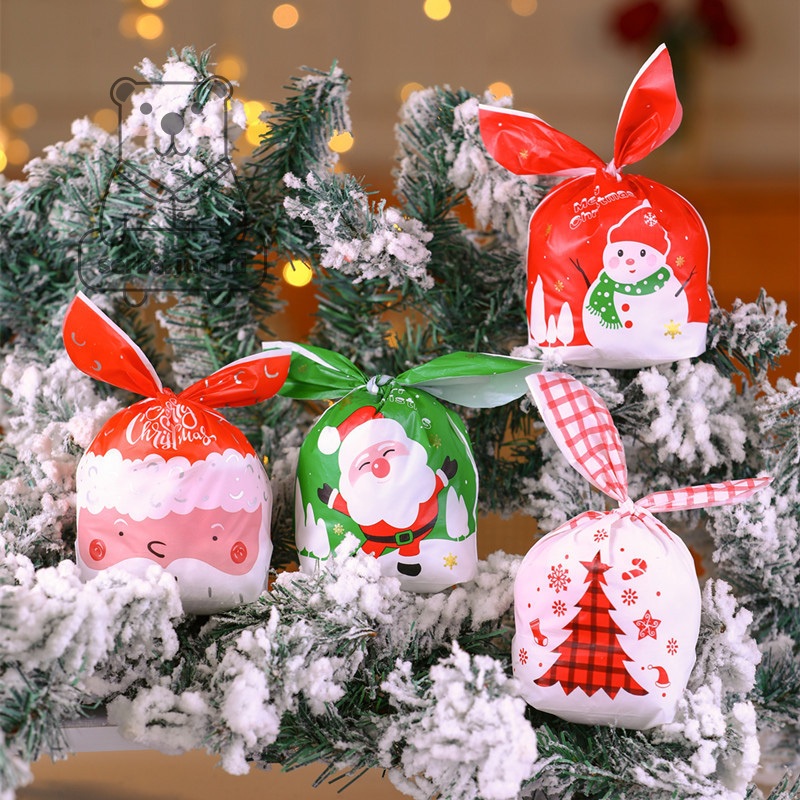 

5pcs bunny bag christmas / plastik souvenir xmas / Box souvenir xmas