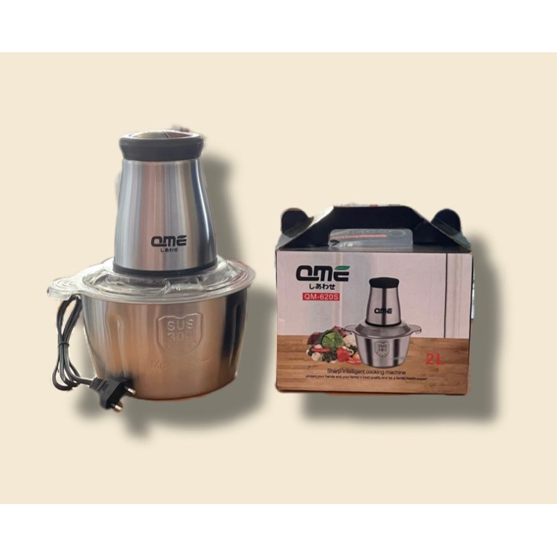 QME Chopper Blender daging penggiling Meat Blender Elektrik Stainless Steel Chopper Grinder