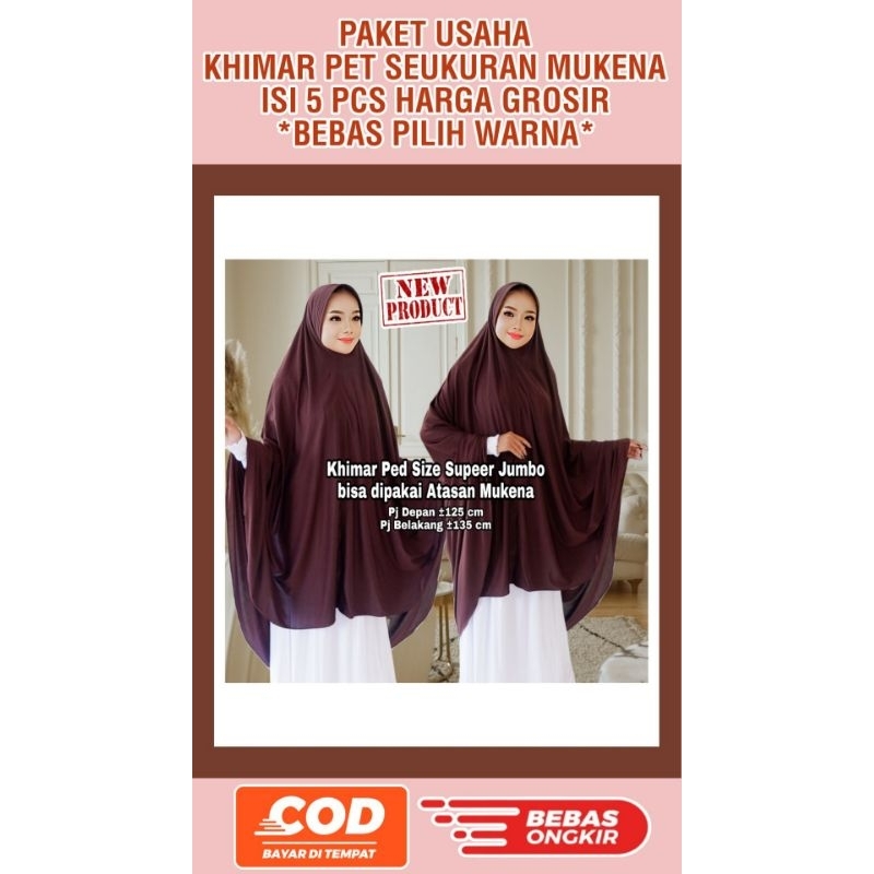 Jilbab Khimar Bergo Tali Jumbo Hijab Instan Syari Jersey Aisyah BERGO JERSEY PREMIUM PET JUMBO XXL X