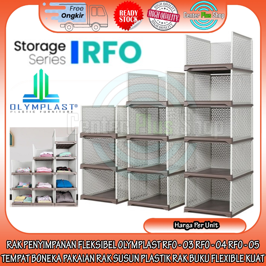 [Kargo] RAK PENYIMPANAN FLEKSIBEL OLYMPLAST RFO03 RFO04 RFO05 3T 4T 5T MOTIF BUNGA TEMPAT BONEKA PAK