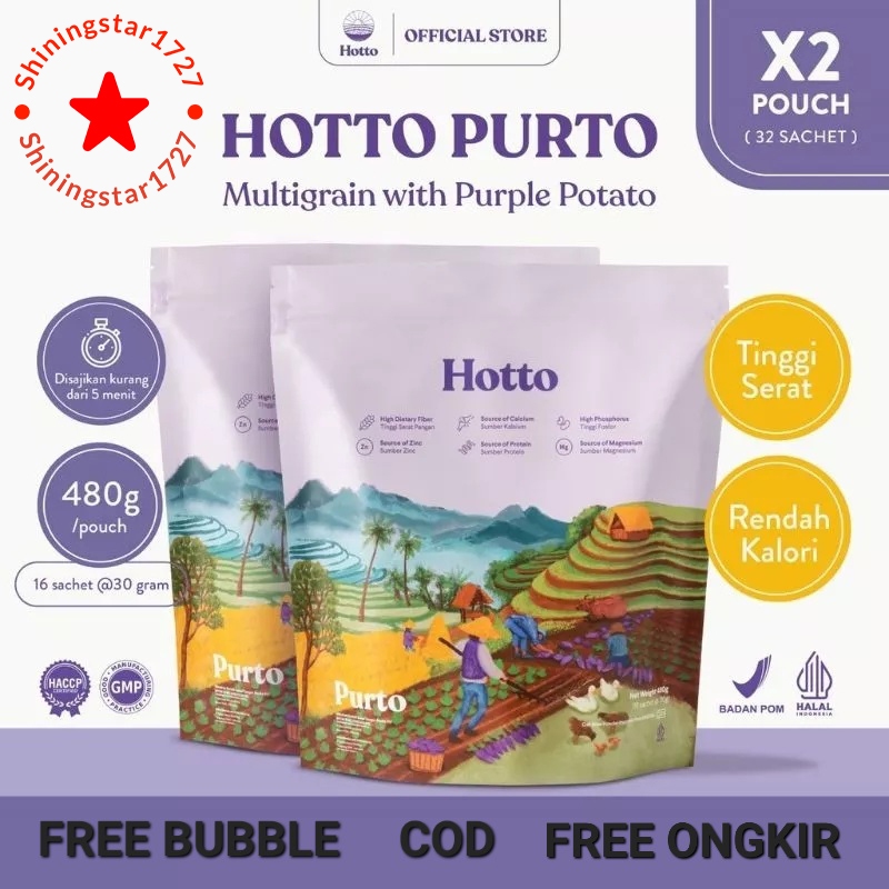 

Hotto Purto Multigrain with Purple Potato 2 Pouch - 32 Sachet