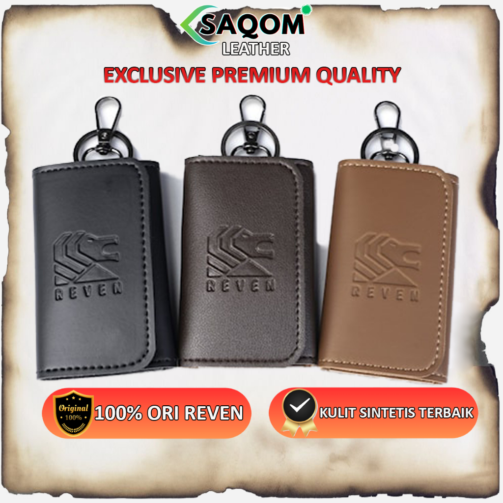 Gantungan dompet Stnk kunci mobil motor hp kulit sintetis exclusive pria keren