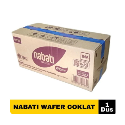 Nabati/Nabati Wafer 2000/Wafer Nabati Coklat Keju Susu Dus ( 1 Dus isi 60 pcs )