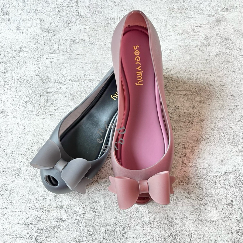 BenieDay - Claire Flat Shoes Jelly Transparant / Sepatu Flat Jelly Wanita Pita Transparan