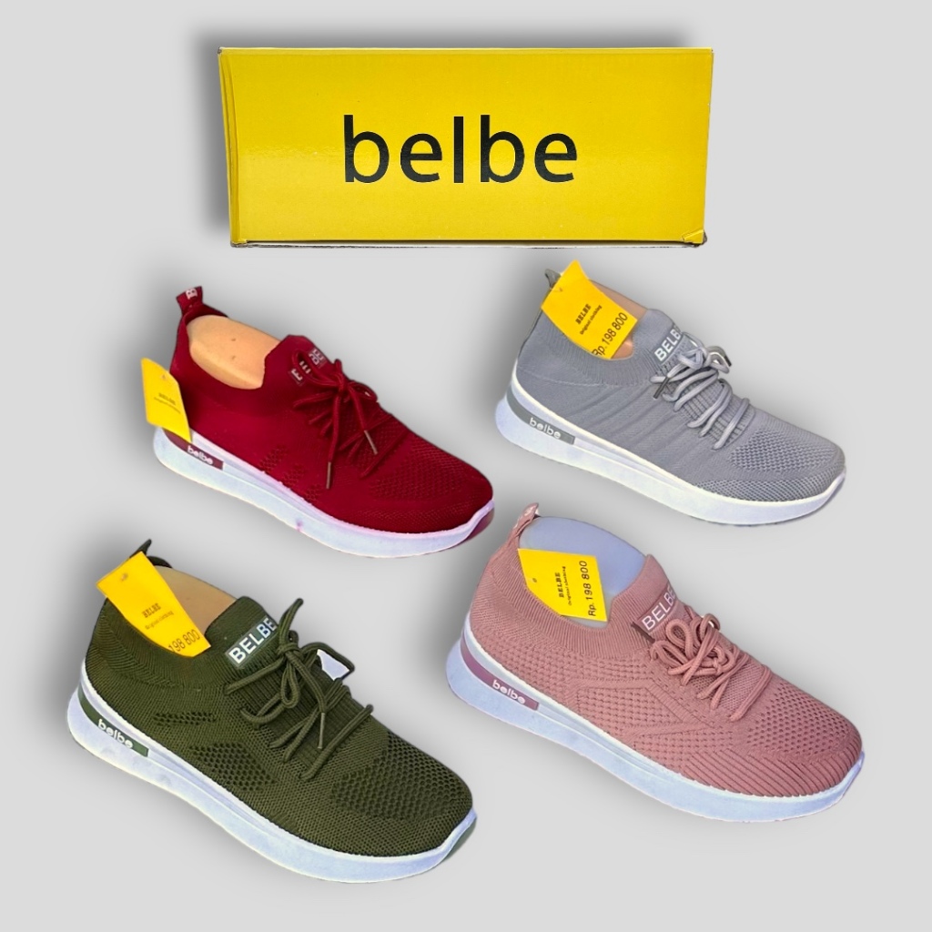 Sepatu Rajut wanita Belbe original import tanpa tali