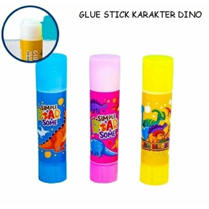 

lem kertas glue stick karakter dinosaurus 10gr lem kertas putar