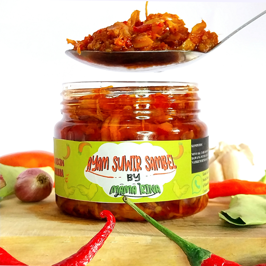 

Ayam Suwir Sambel 150 Gram - ( Mama Rina )