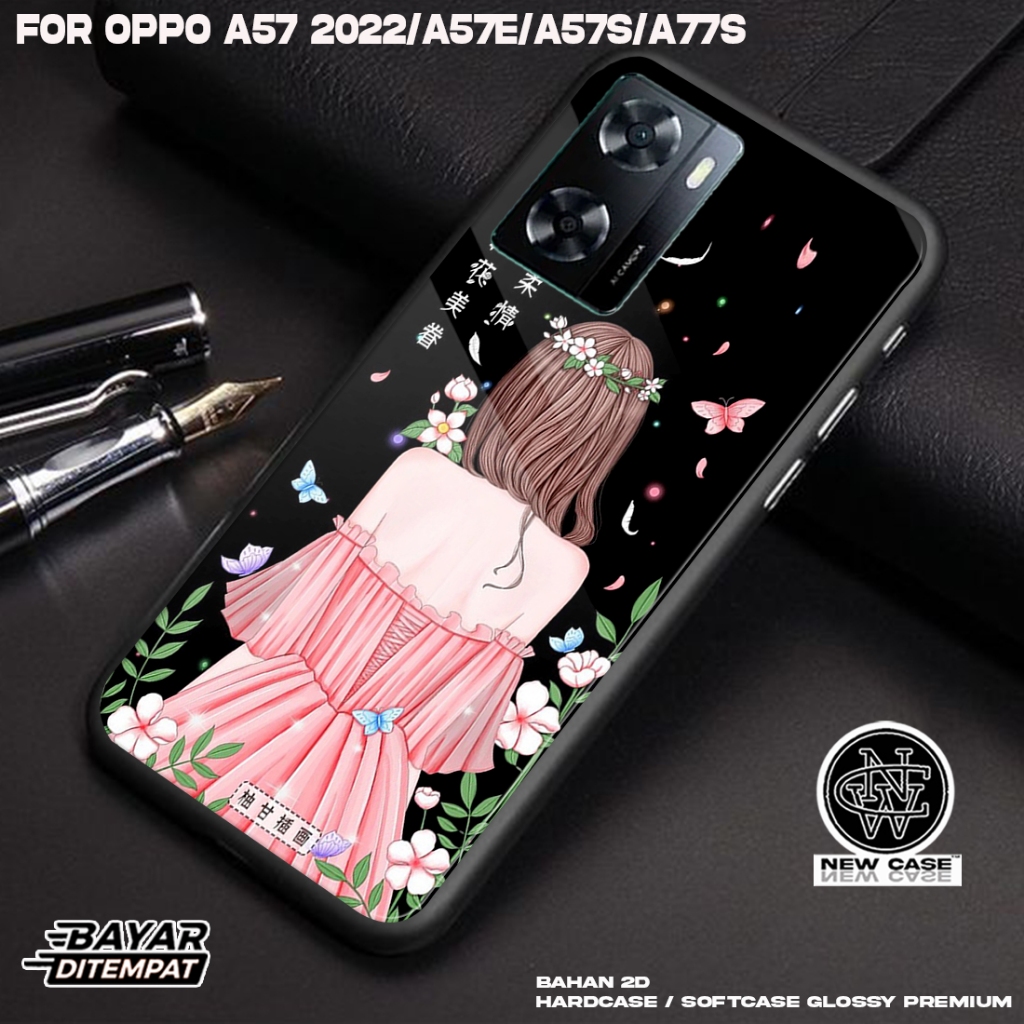 Case OPPO A57 2022 A57E A57S A77S - Casing Hp Terbaru 2023 Newcase [ GAUN] Silikon Hp Mewah - Kesing