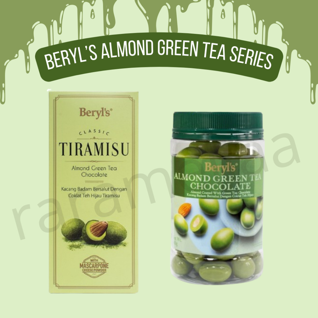 

Beryl's chocolate green tea 200gr & 410gr tiramisu/toples