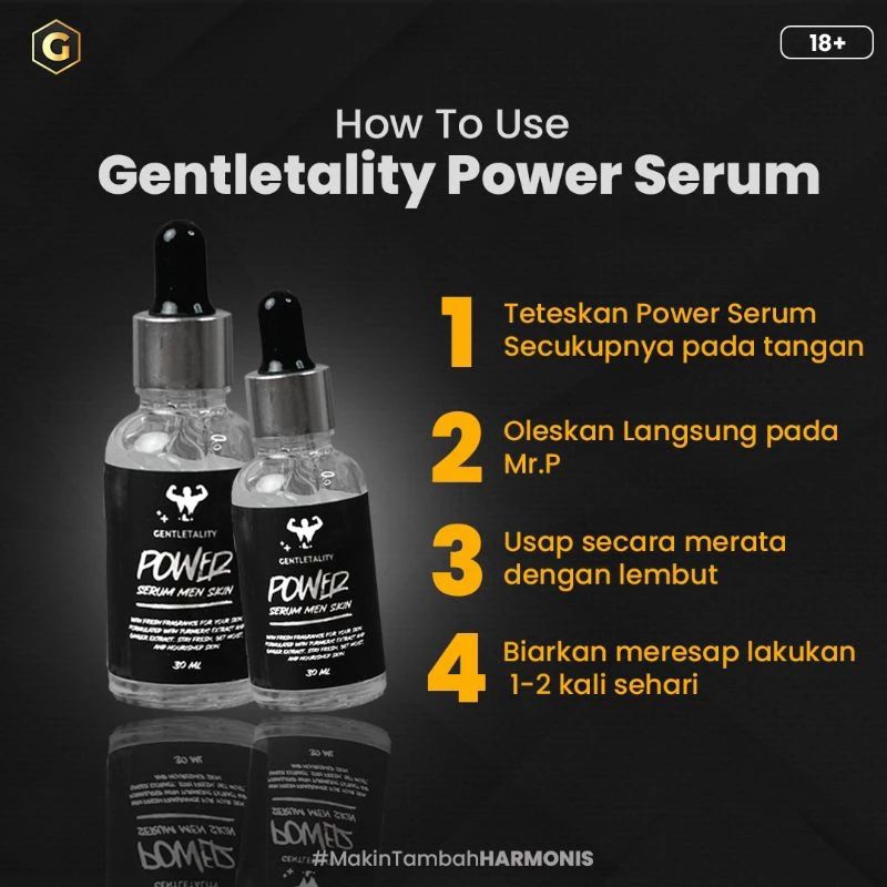 GENTLETALITY POWER SERUM PEMBESAR MR.P PANJANG KUAT TAHAN lama permanen strong ranjang perkasa herba