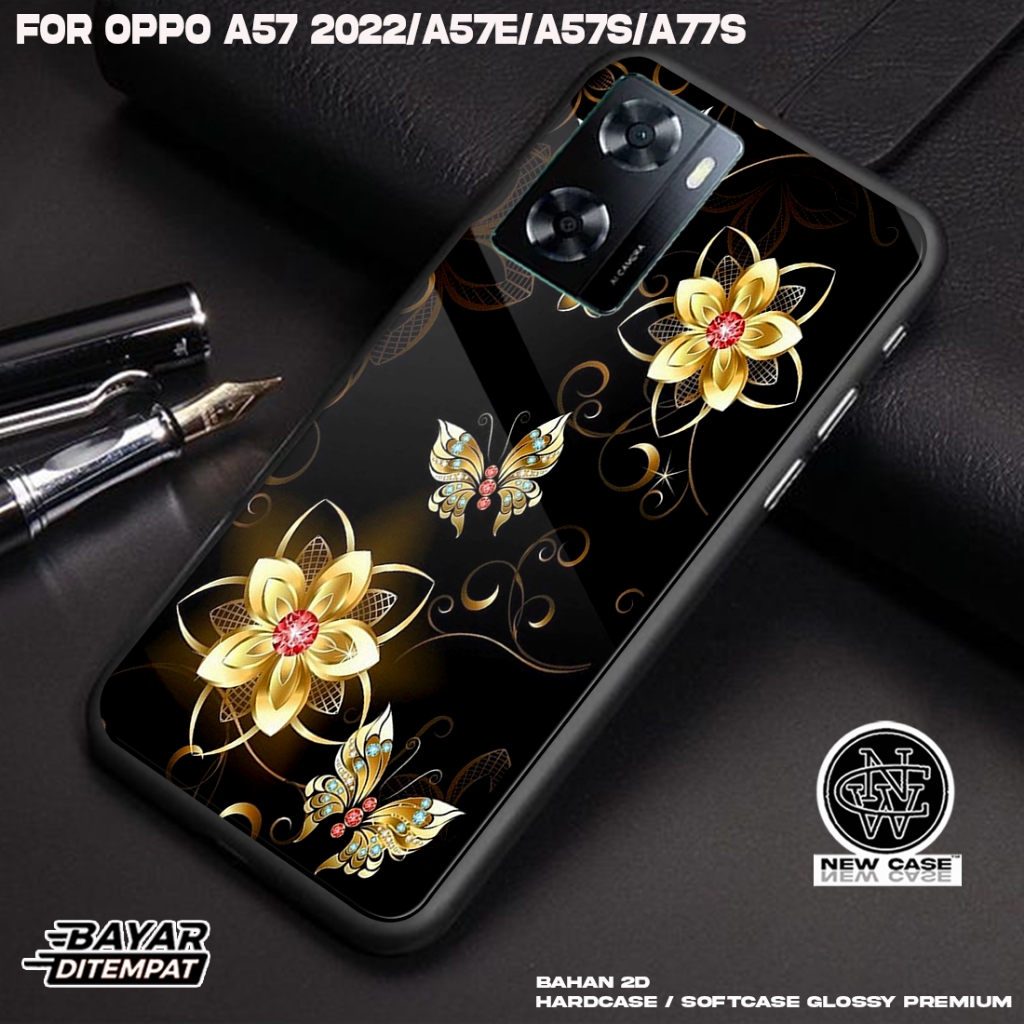 Case OPPO A57 2022 A57E A57S A77S - Casing Hp Terbaru 2023 Newcase [ KUPUKUPU] Silikon Hp Mewah - Ke