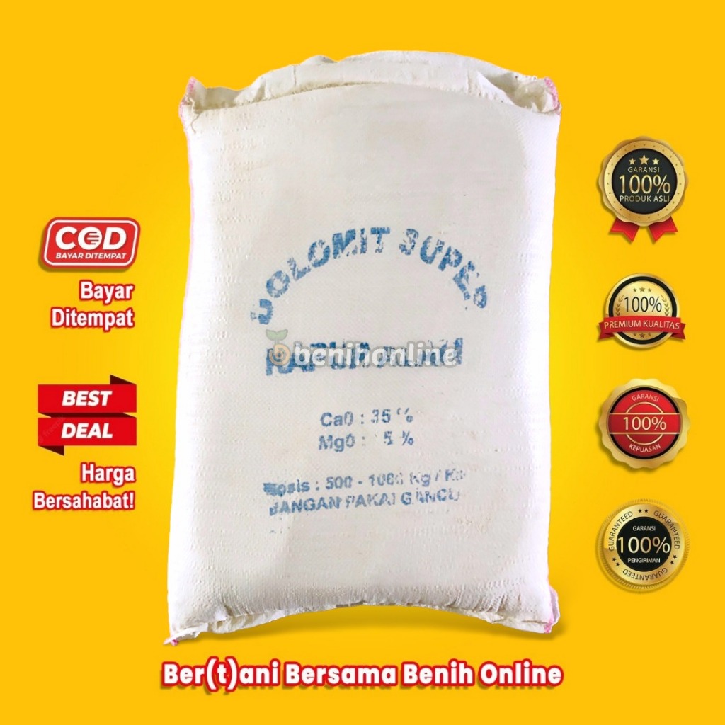 KAPUR PERTANIAN DOLOMIT 25 KG Pupuk Kapur Pertanian