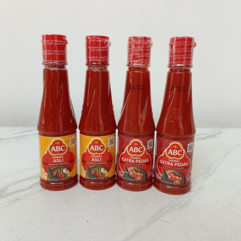 

Abc saus sambal kemasan 135ml/abc sambal extra pedas 135ml