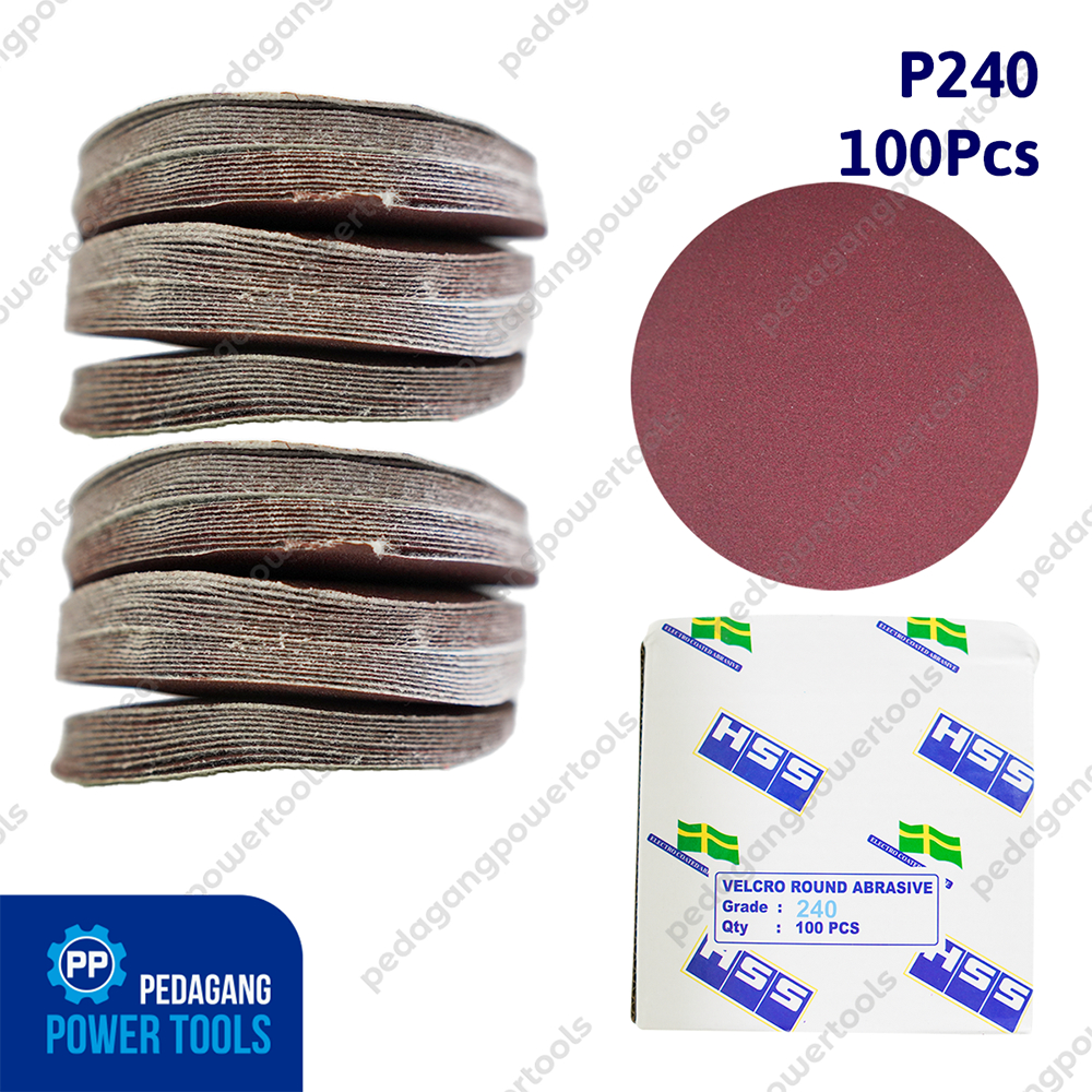 AMPLAS BULAT NO 240 AMPLAS TEMPEL MATA GERINDA 4 INCH - 100 PCS