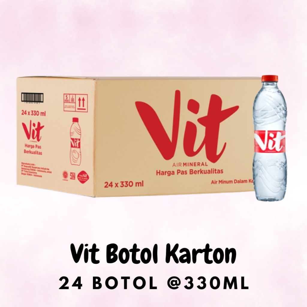 

Air Mineral Vit Botol 330 ML Karton (24 Botol)