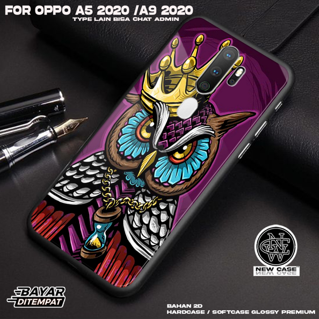 Case OPPO A5 2020 / OPPO A9 2020 - Casing Hp Terbaru 2023 Newcase [ OWL] Silikon Hp Mewah - Kesing H