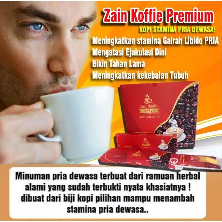 Zain Koffie Perkasa ASLI KOPI STAMINA VITALITAS DAN KE-JANTANAN pria KUAT TAHAN LAMA sekelas kopi SL