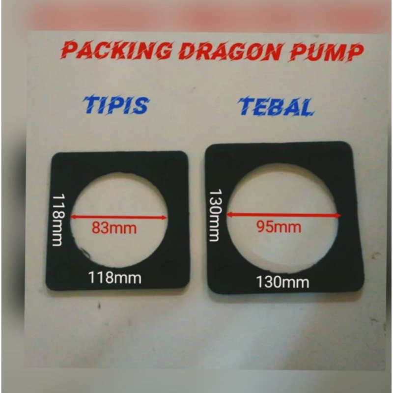 Karet paking klep dragon pompa air kodok/pompa air manual TEBAL&TIPIS