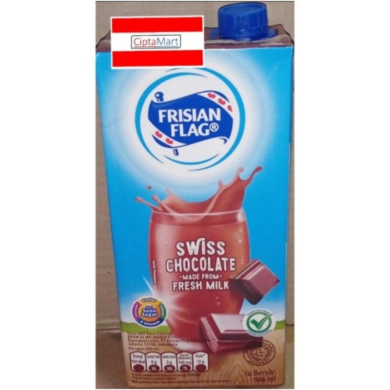 

Susu Cair Bendera / Frisian Flag Cokelat 946ml