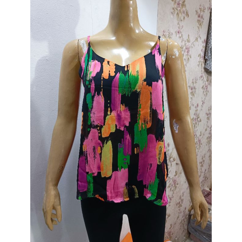 Tanktop Abstrak Casual Sisa export branded