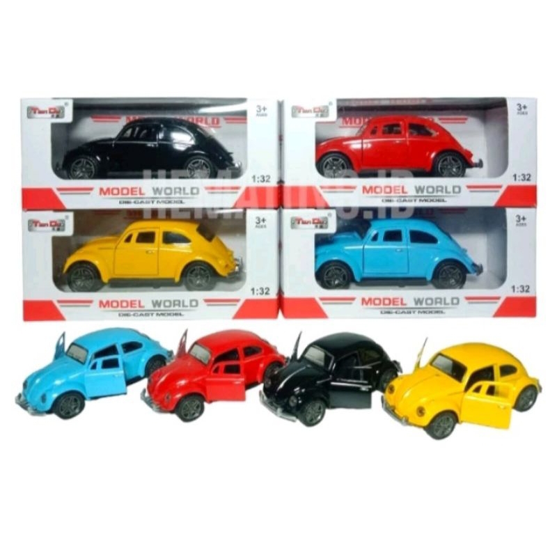 Diecast Mobil VolksWagen Kodok/Miniatur Mobil VW Kodok 1:32