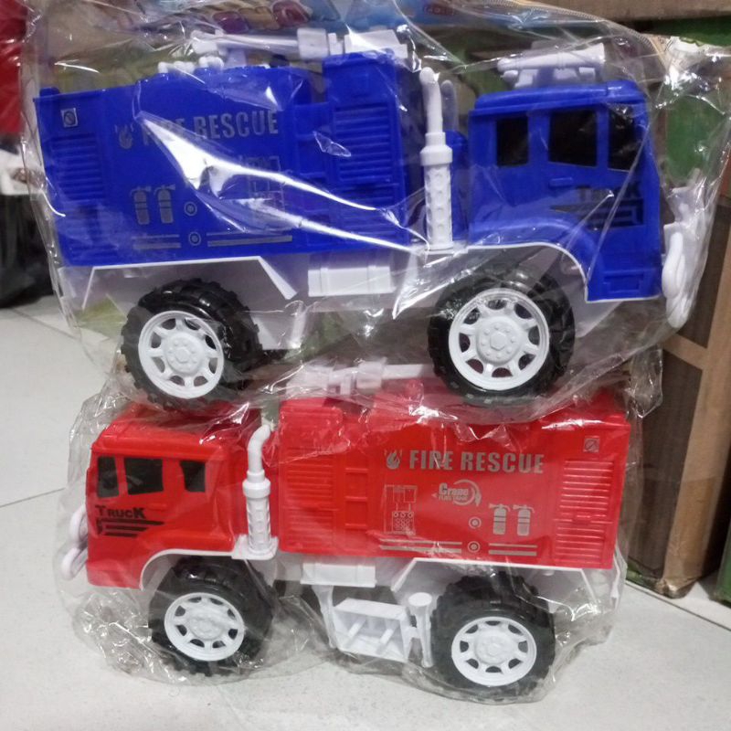 Mainan mobil pemadam kebakaran kantong ada dua warna AK 07