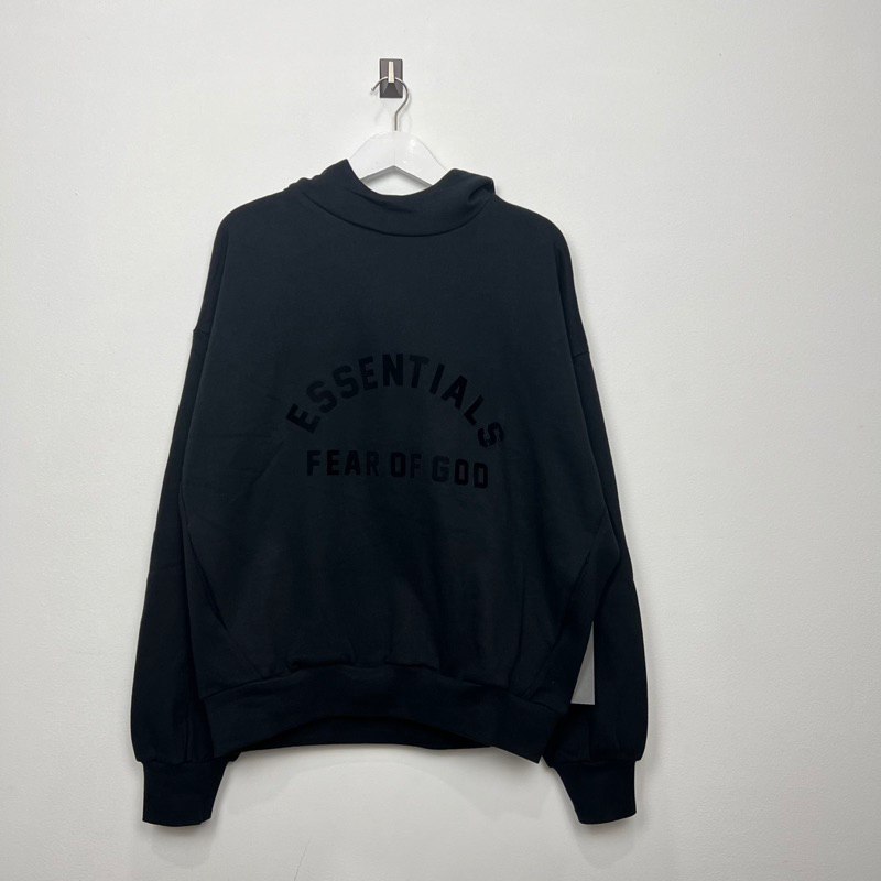 FOG Fear Of God Essentials Jetblack Hoodie