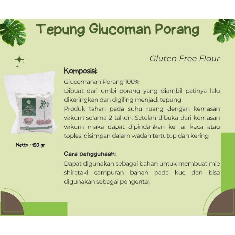 

Tepung Glucoman Porang Ikarie Organic 100 gram