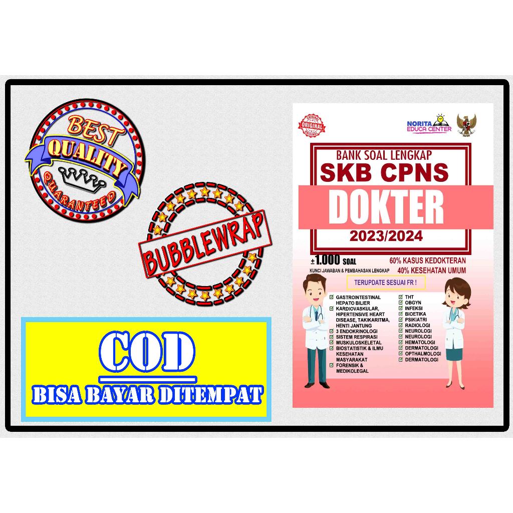 

BUKU BANK SOAL SKB CPNS DOKTER AHLI PERTAMA 2023/2024