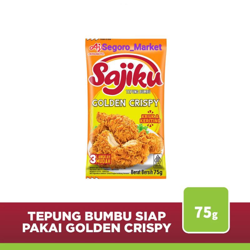 

SAJIKU TEPUNG BUMBU GOLDEN CRISPY 75GR
