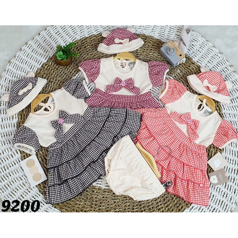 KINDERZONEEE / Diva Dress (Dress+Pants+Topi) / Dress Bayi / Dress Anak Cewek / Dress Anak / Dress An