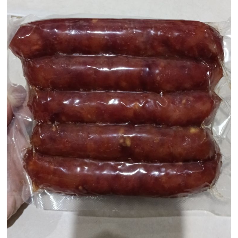 

500 gr Sosis Babi dengan bawang putih/Kuang Chiang/Lap Chong/Lap Cheong/Kon Chong Khas Pontianak