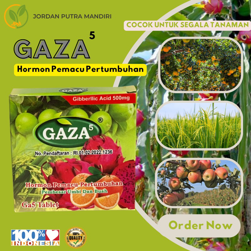 GAZA 5 ZPT Pembesar Buah dan Hormon GA5 / GAZA Gibberllic Acid