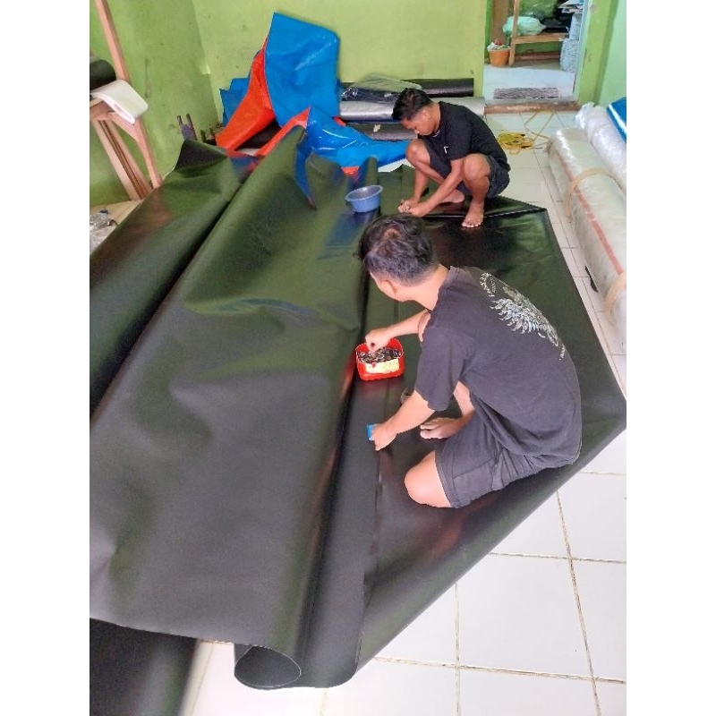 Terpal kolam ikan P.5m×L.2m×T.0,5m HDPE GEOMEMBRAN 300Micron Kualitas terbaik