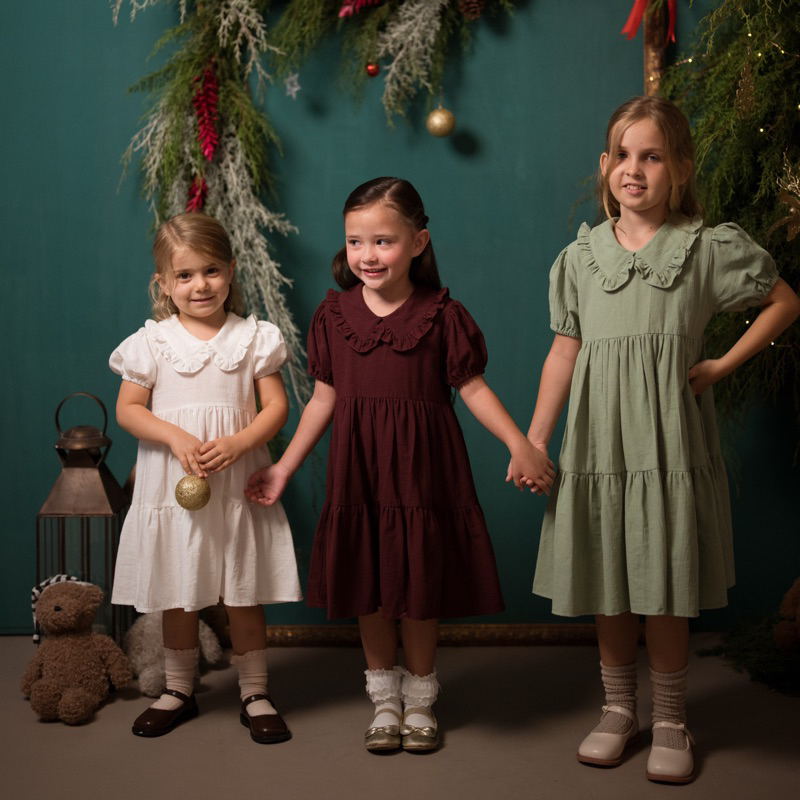 BUTTERNUT - BEATRICE DRESS | Dress Natal Anak Perempuan | Dress Anak Perempuan | Dress Jalan Anak Pe