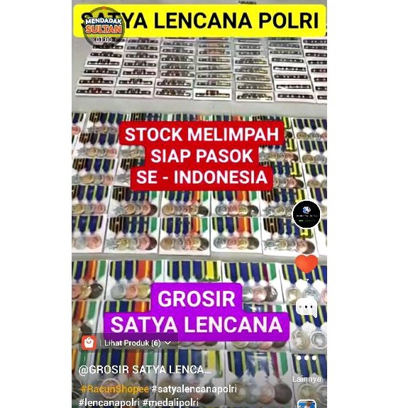 Satya Lencana POLRI Custom Harga Per Satu Lencana